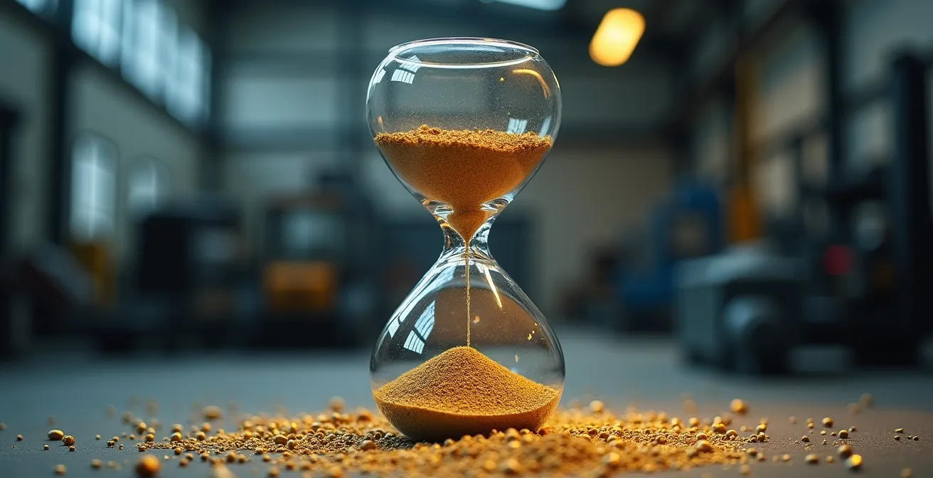 Vue symbolique de la transformation des déchets de filtration en nouvelles matières premières